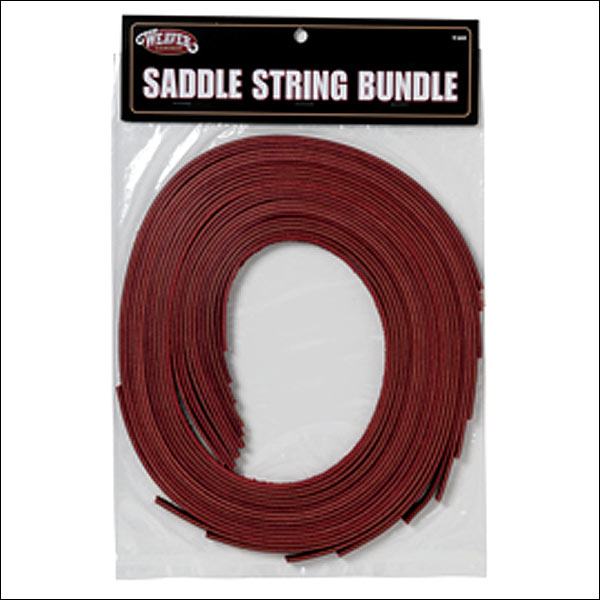 Weaver Leather Burgundy Latigo Leather Tack Horse Saddle String Bundle