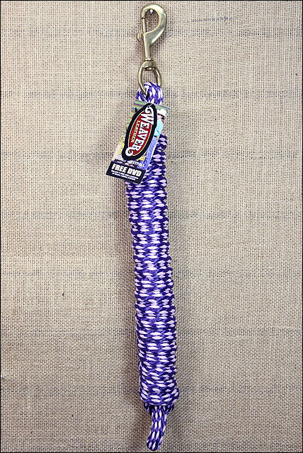 Purple-Orchid Weaver Tack Horse Poly Lead Rope W/ Solid Brass 225 Snap