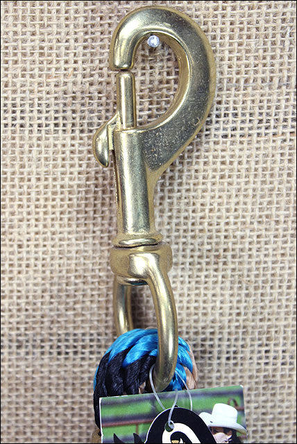 Black Turquoise Tan Weaver Tack Horse Poly Lead Rope W/ Solid Brass 225 Snap
