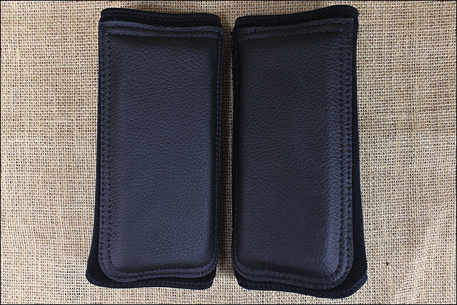 Black Classic Equine Horse Safety Leg Wraps Protection Tack Pair