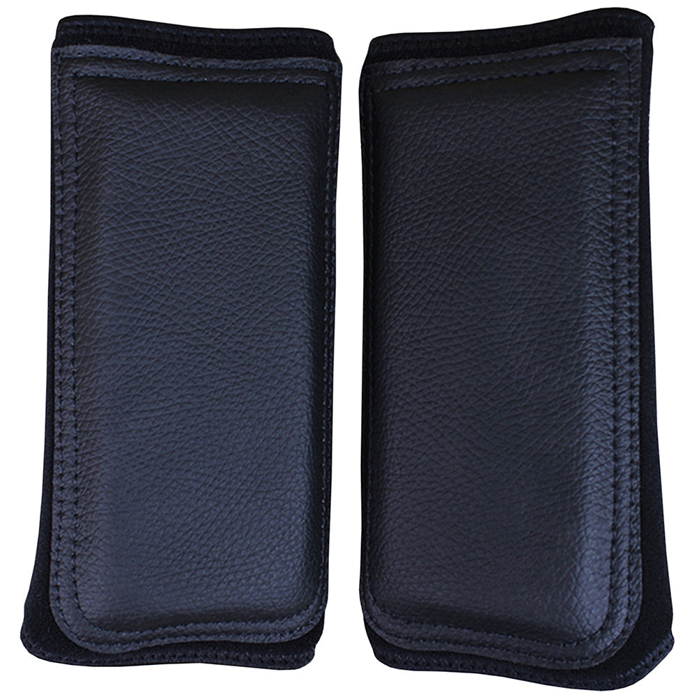 Black Classic Equine Horse Safety Leg Wraps Protection Tack Pair