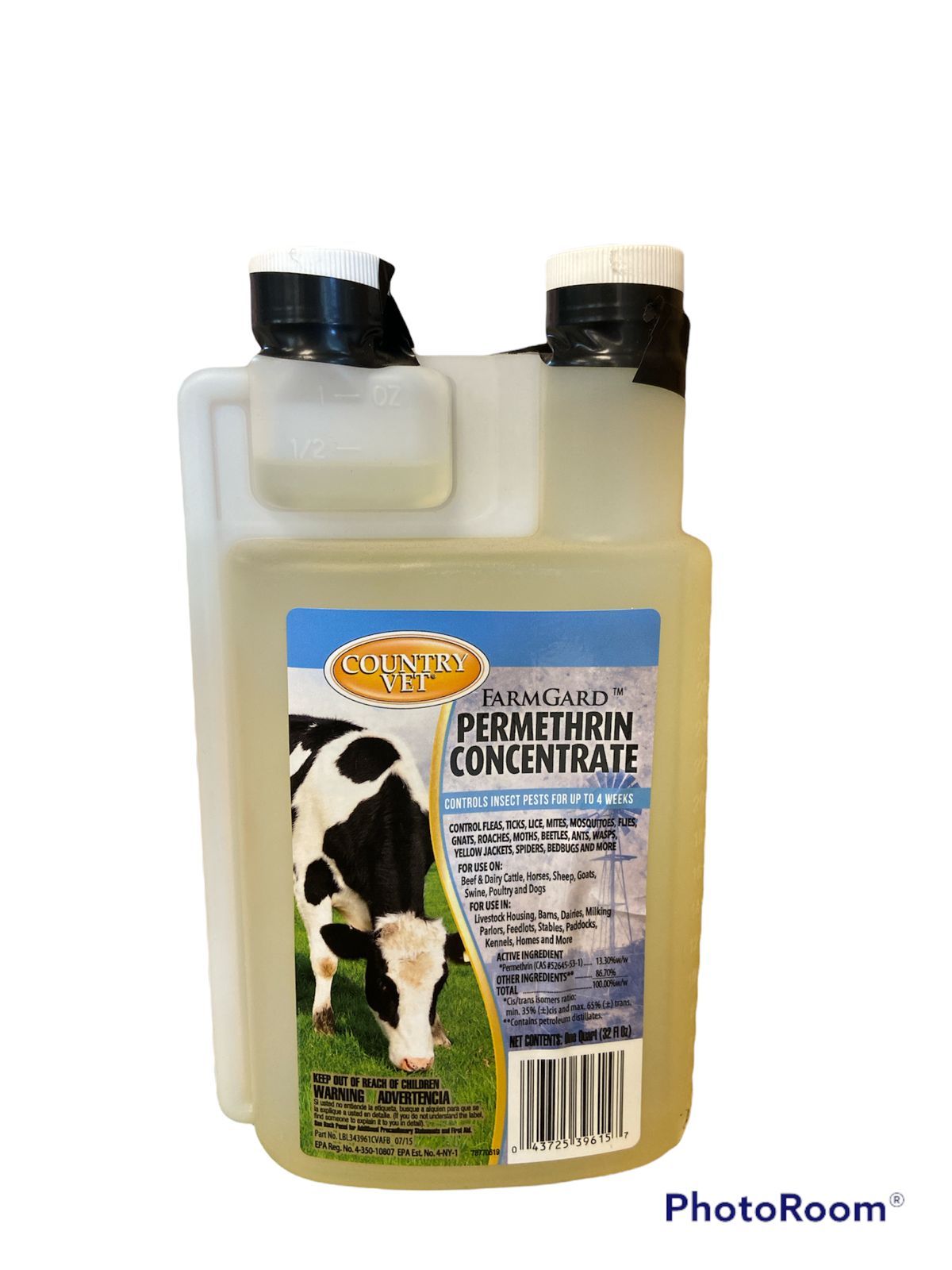 COUNTRY VET® FARMGARD PERMETHRIN 13.3% CONCENTRATE 8 OZ 1/PKG