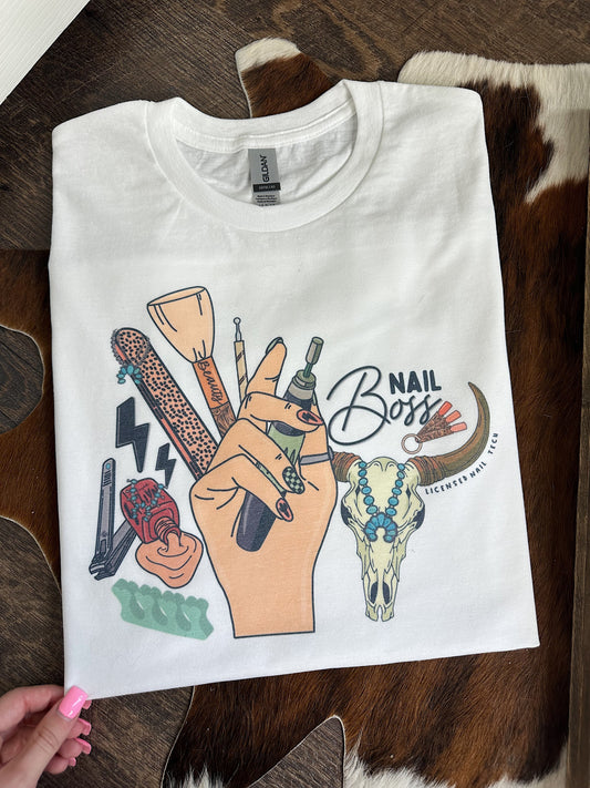 Western Nail Tech TEE, CREWNECK or QUARTER ZIP