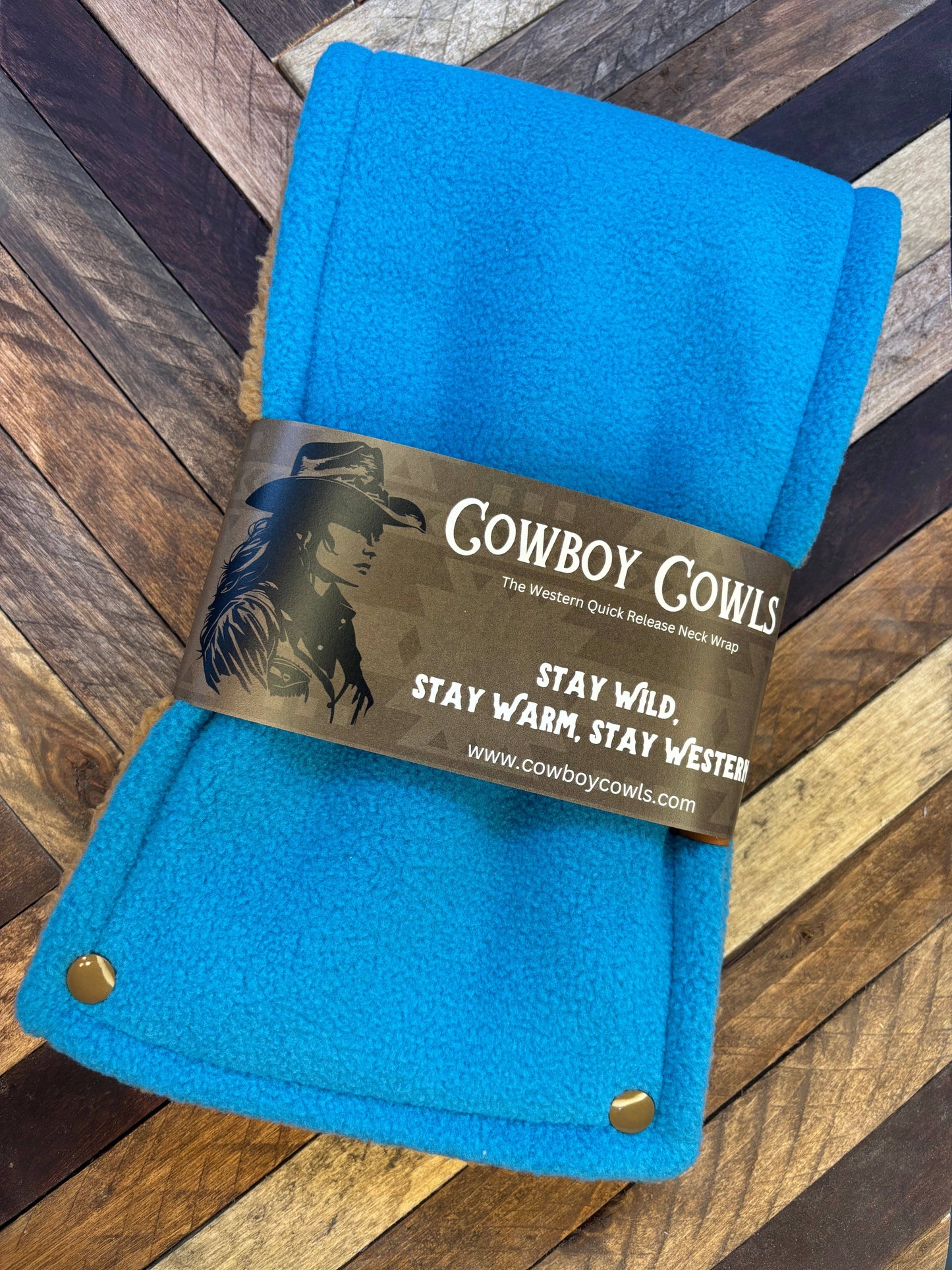 Ocean blue Cowboy Cowl