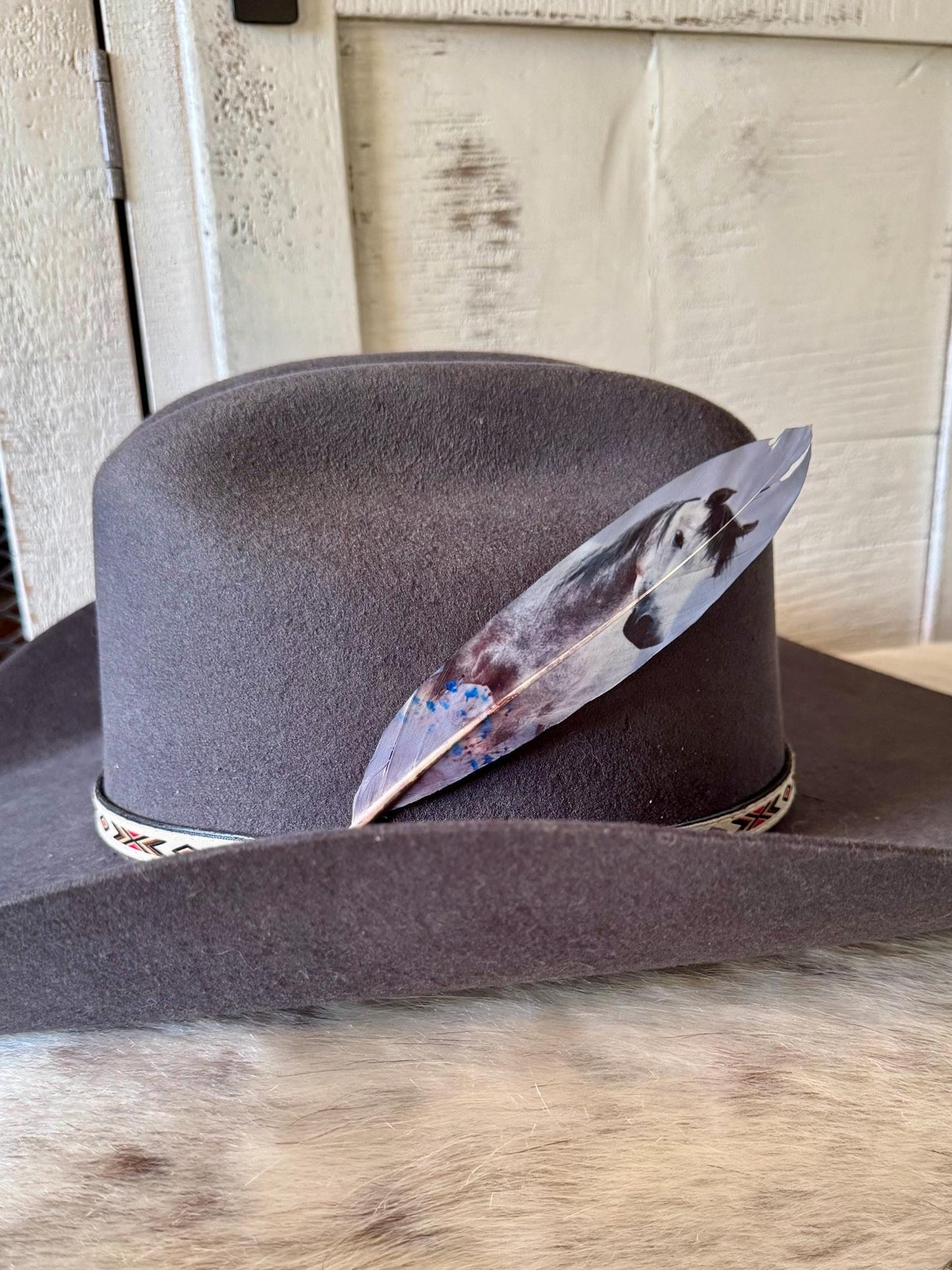 Lone Horse Hat Feather