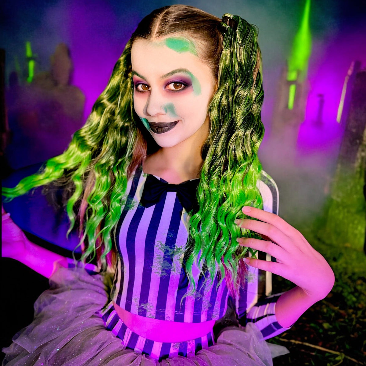 Beetlejuice Wavy Ponytail Set
