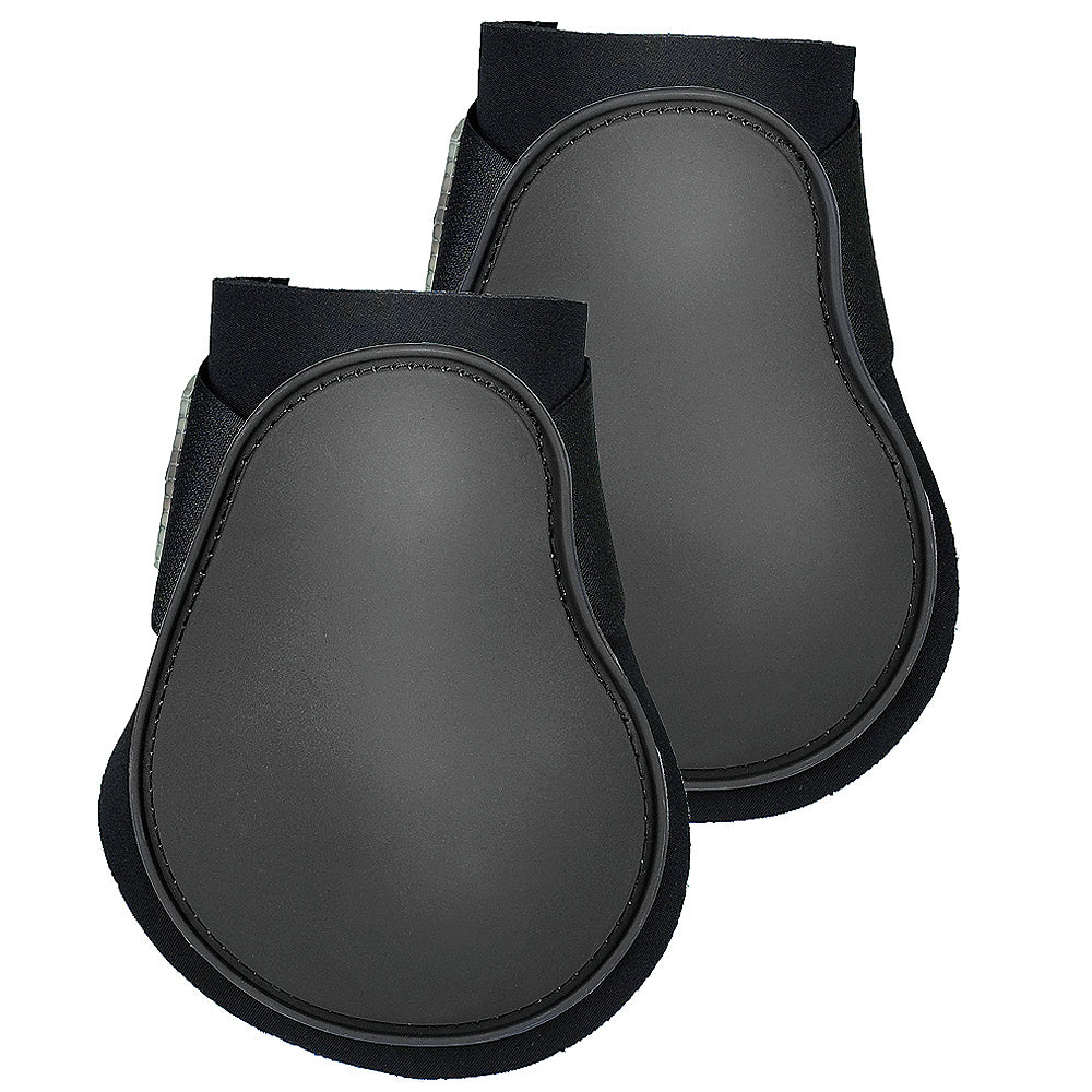Pony Size Black Horze Neoprene Fetlock Boots Hind Leg Protection Horse Pair