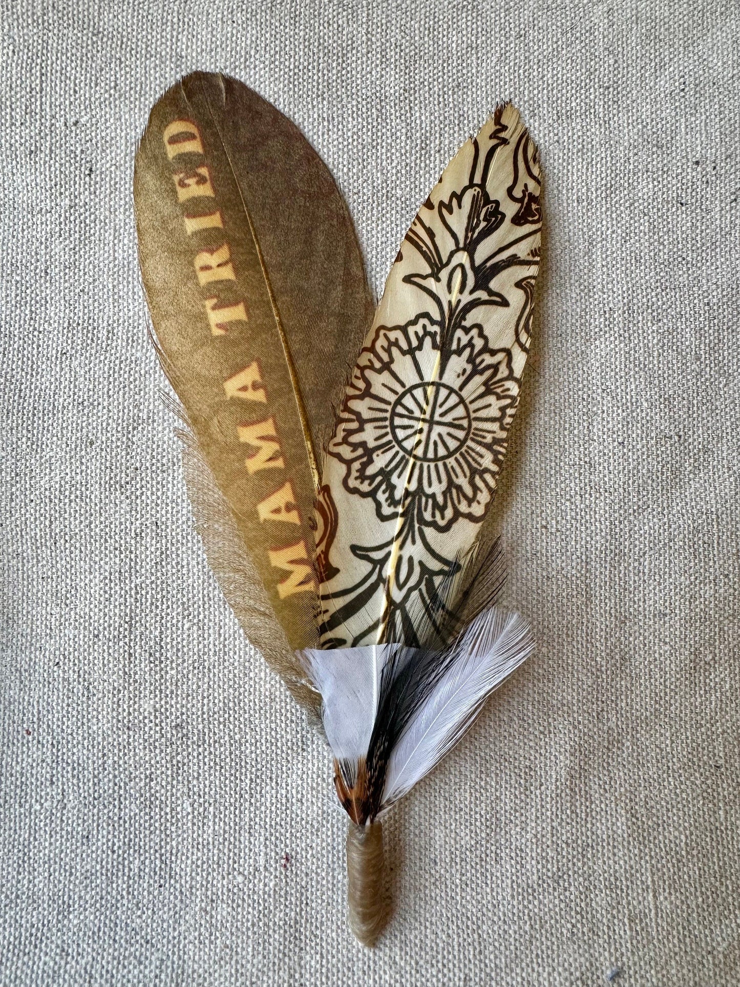 Western Scroll Hat feather