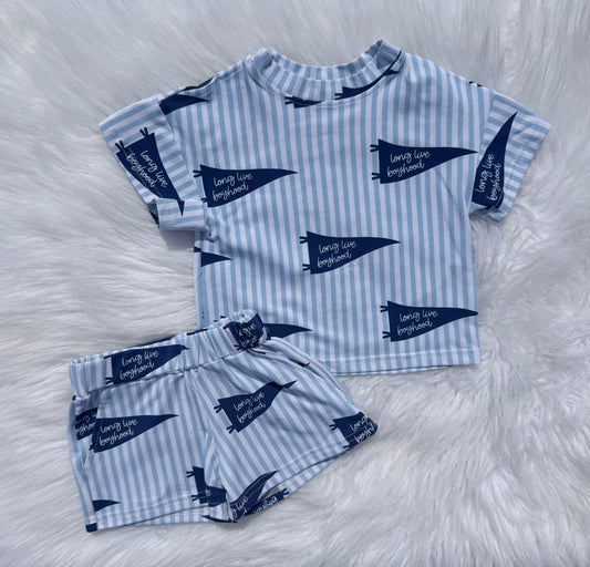 Long live boyhood short set  (FINAL SALE)