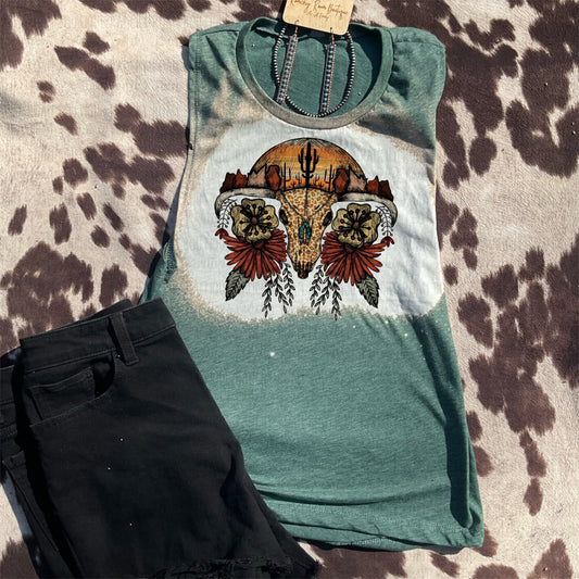 Boho Leopard Skull