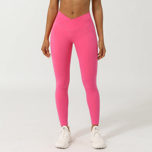 V-Shaped High-Waisted Yoga Pants | Skinny Fit Workout Pants for Fitness & Yoga