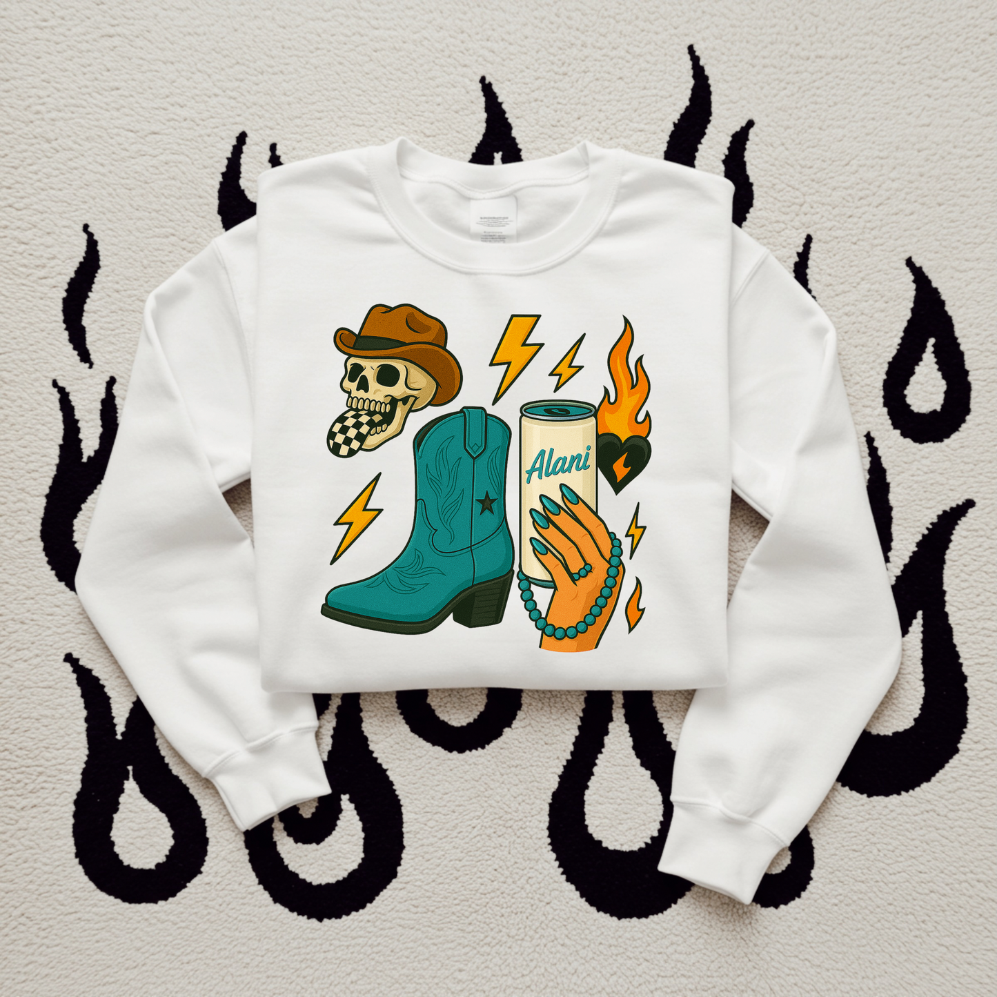 Turquoise Energy Drink TEE or CREWNECK