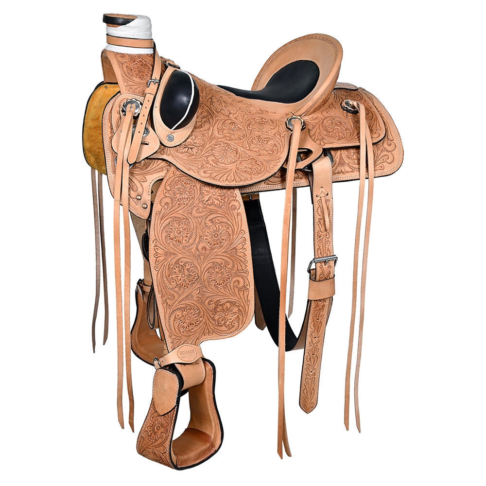 Western Horse Wade Saddle American Leather Ranch Roping Tan