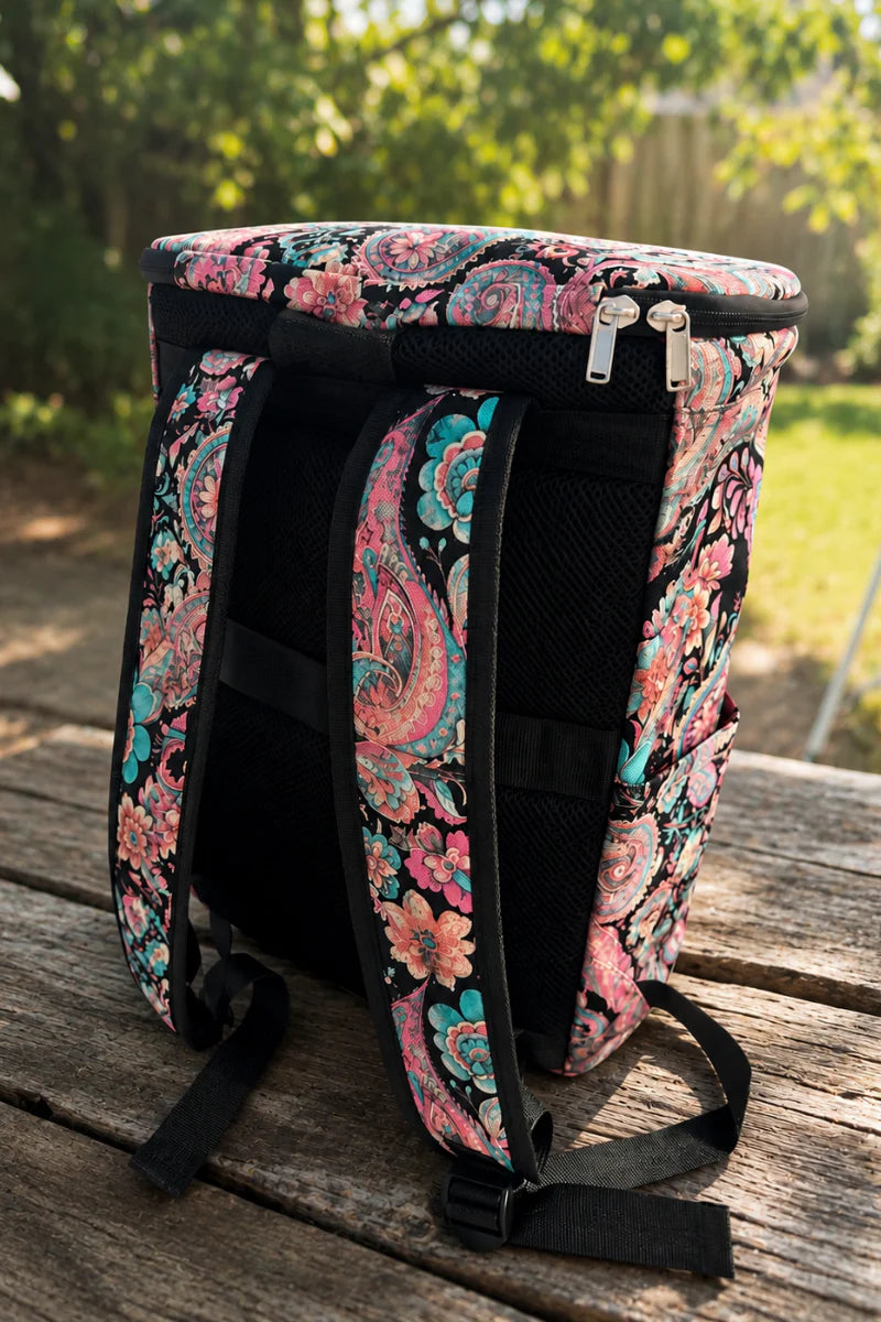 Midnight Paisley Backpack cooler