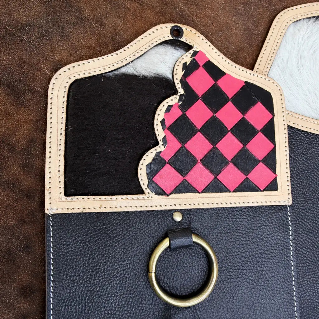 Pink Checkered Wild Rag Scarf Hanger