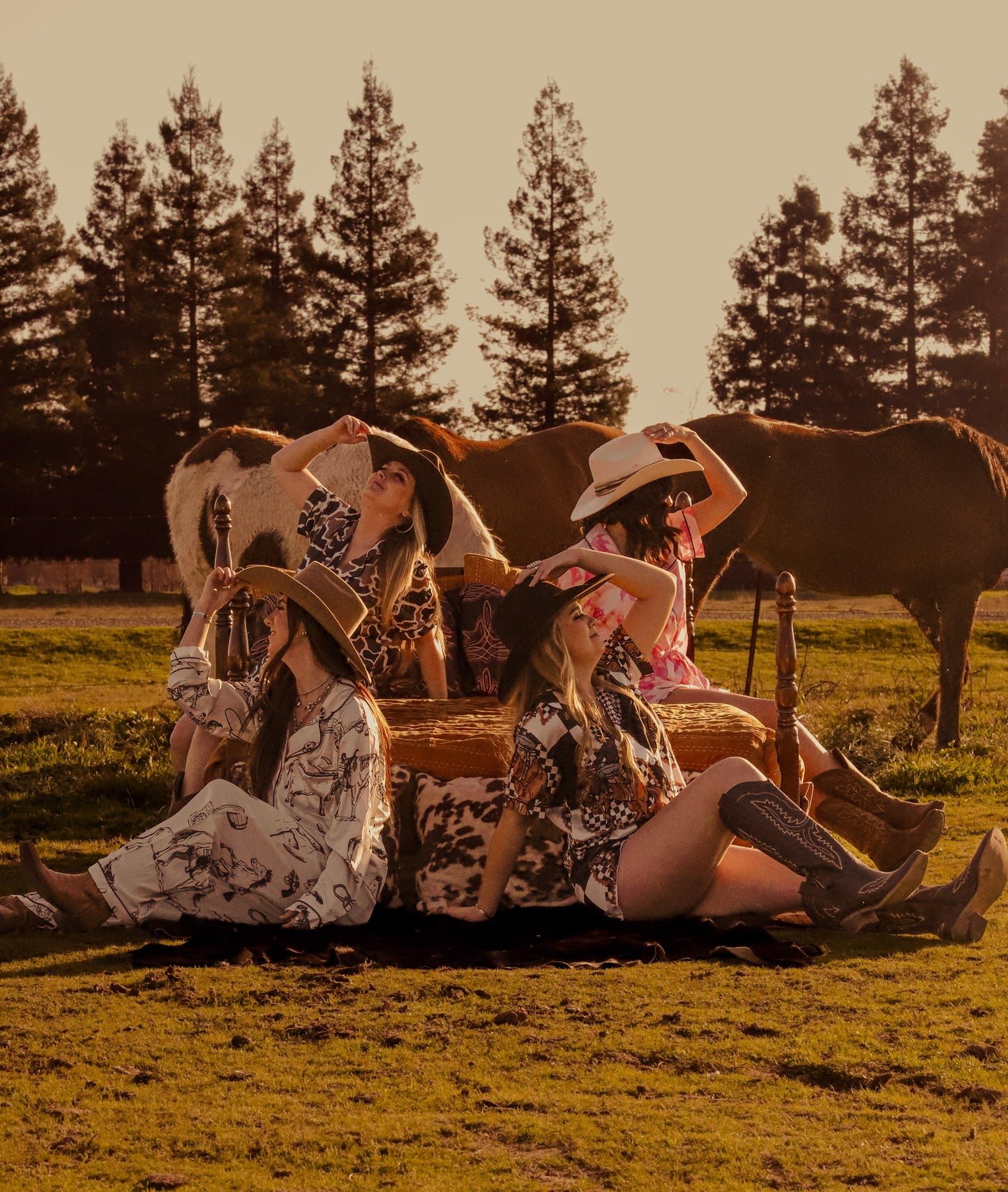 Rodeo Cowboy Silky Pajama Set