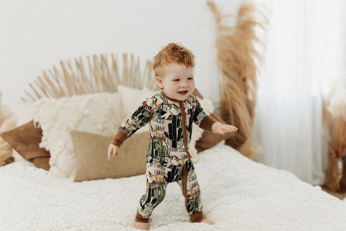 More Cowboys Bamboo Romper