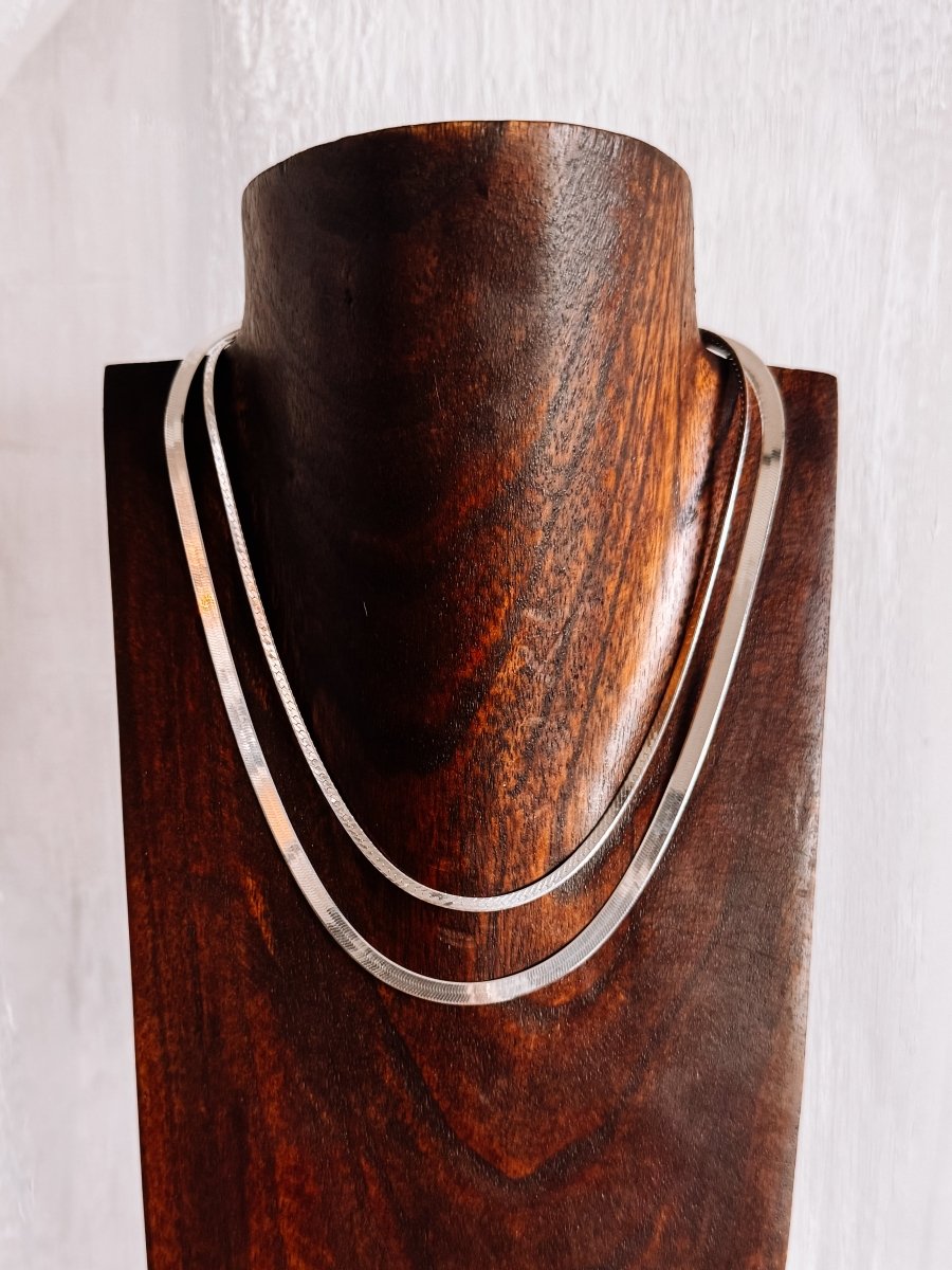 4.5mm Herringbone Chain Necklace 18"