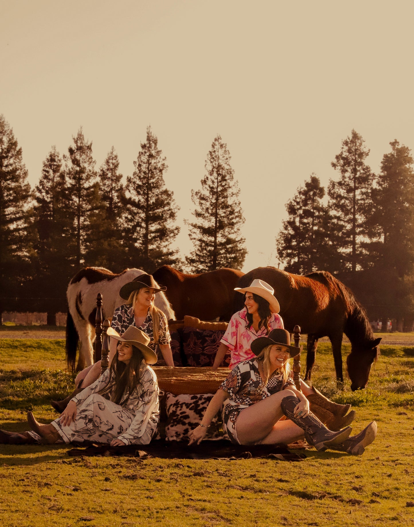 Rodeo Cowboy Silky Pajama Set