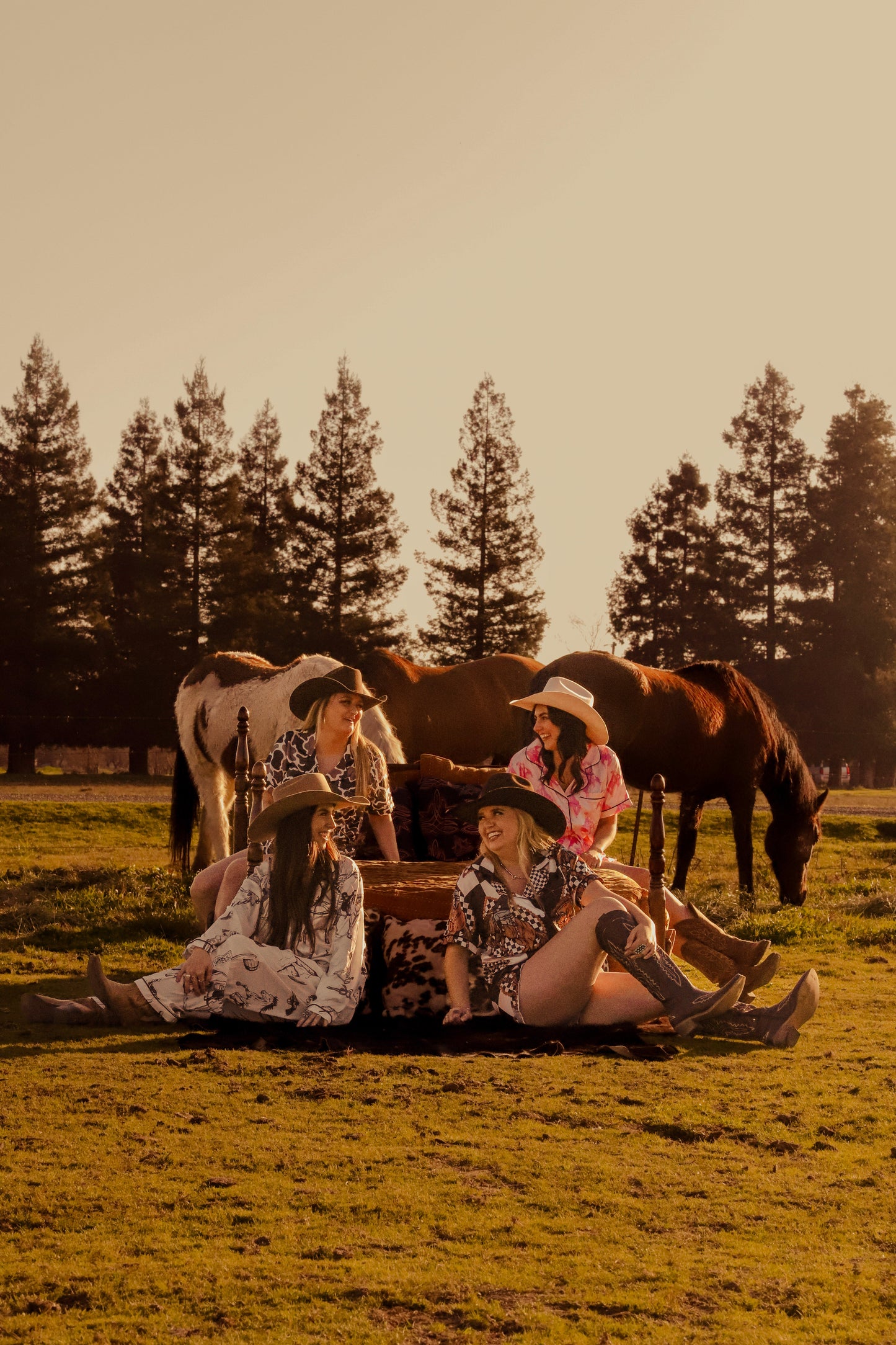 Rodeo Cowboy Silky Pajama Set