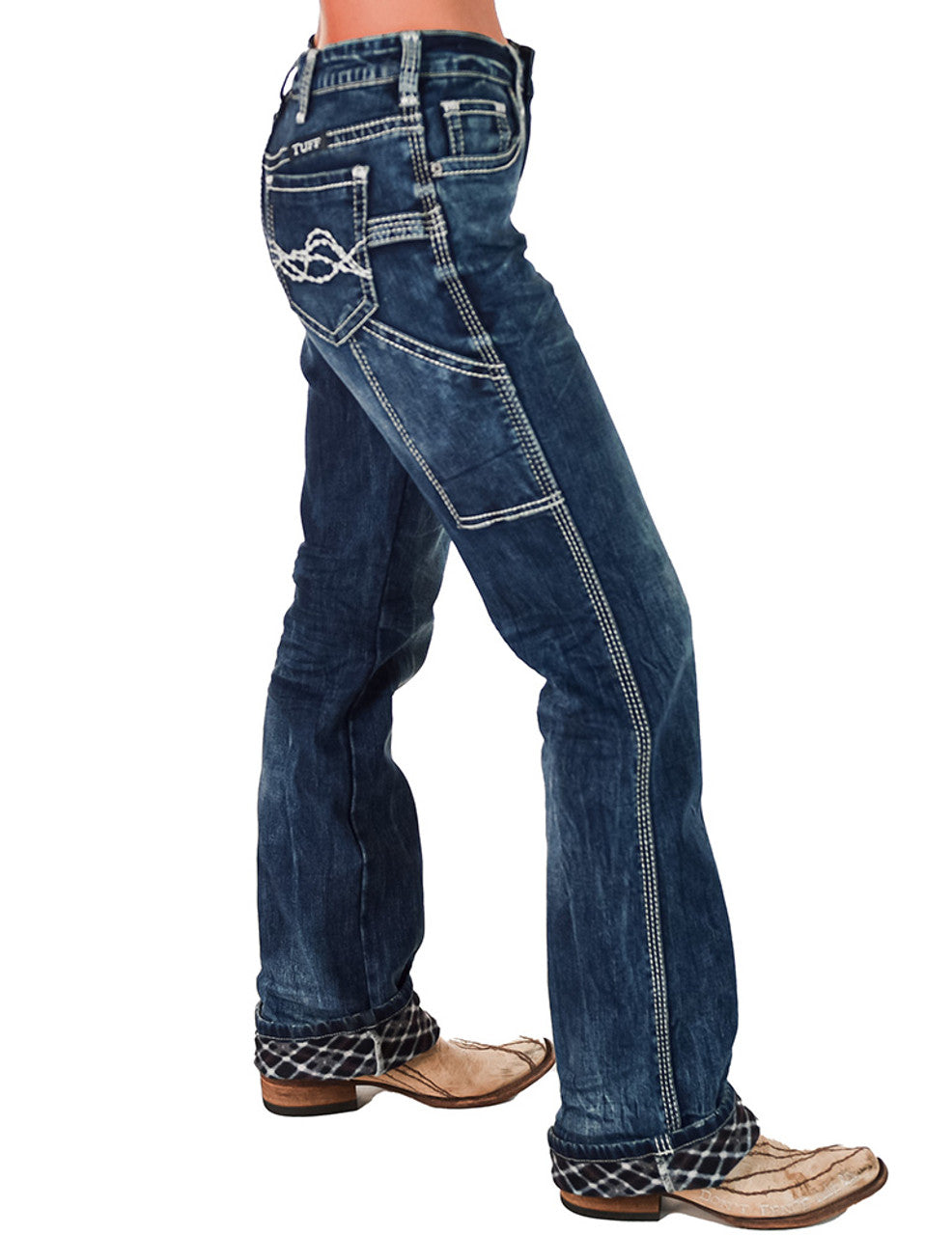 Flannel Cowgirl Carpenter Cowgirl Tuff Jeans