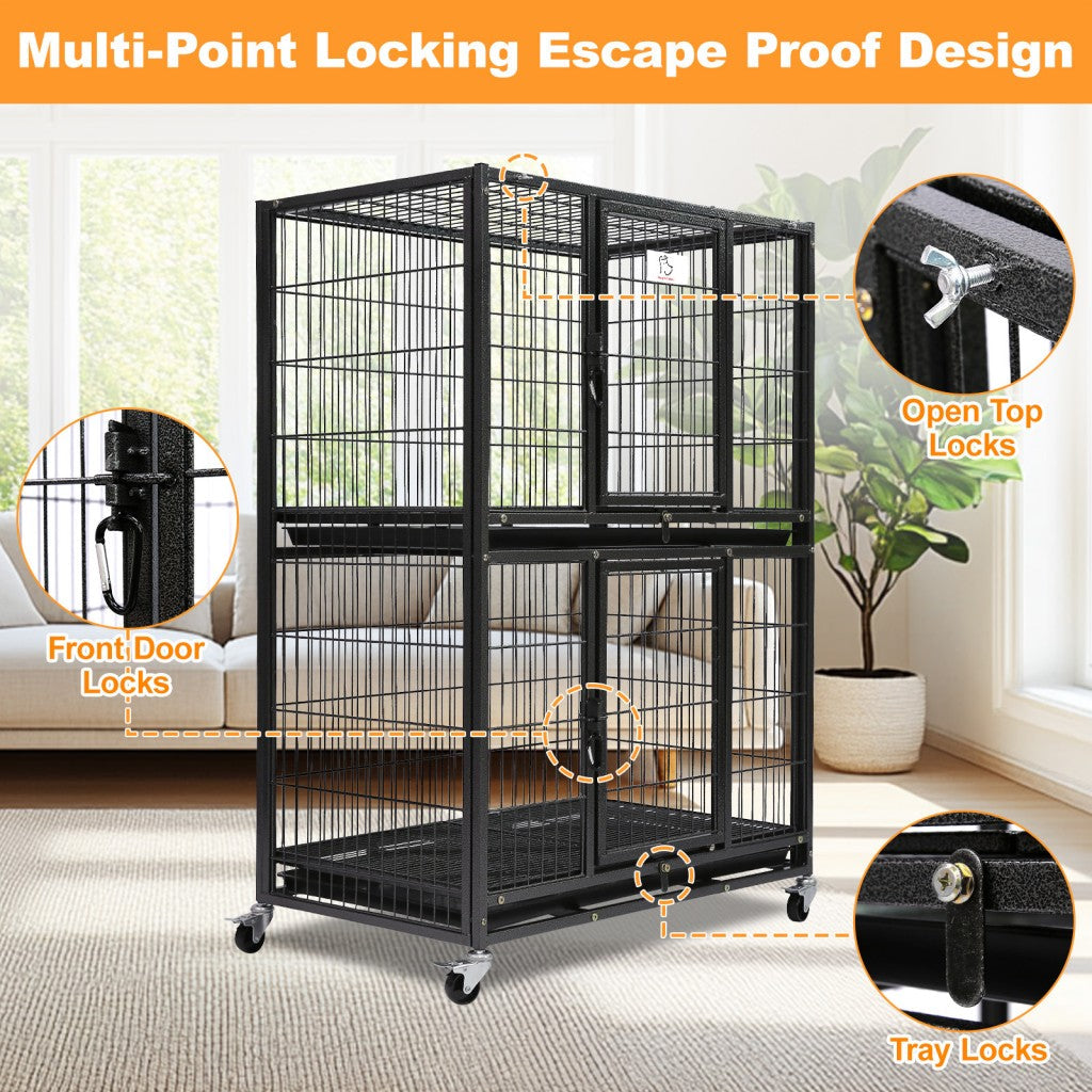 31" Two-Tier Dog Crate 46A