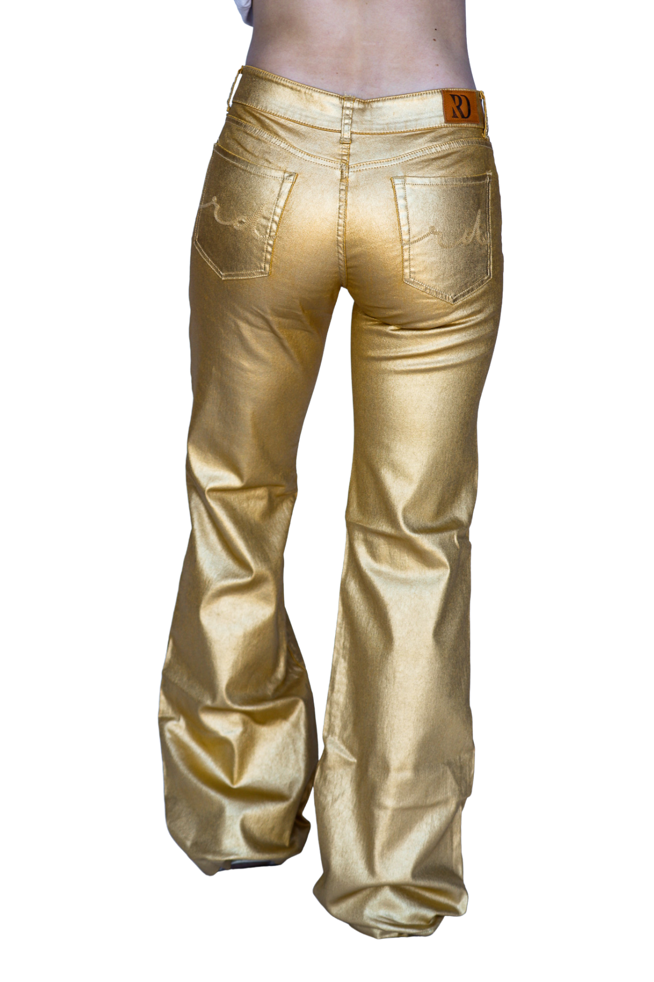SIGNATURE TROUSERS - GOLD METALLIC