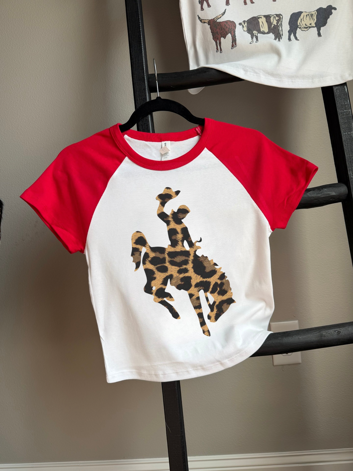Leopard Cowboy Baby Tee