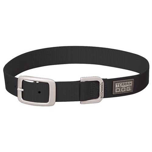 Nylon 2-Ply Dog Collar - Black - 23" L