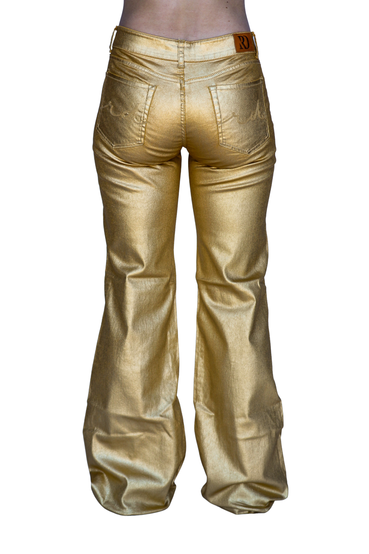 SIGNATURE TROUSERS - GOLD METALLIC
