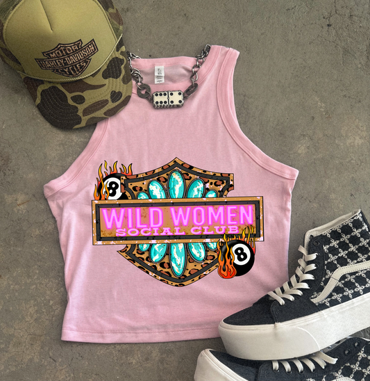 Wild Women Ribbed Racer Tank