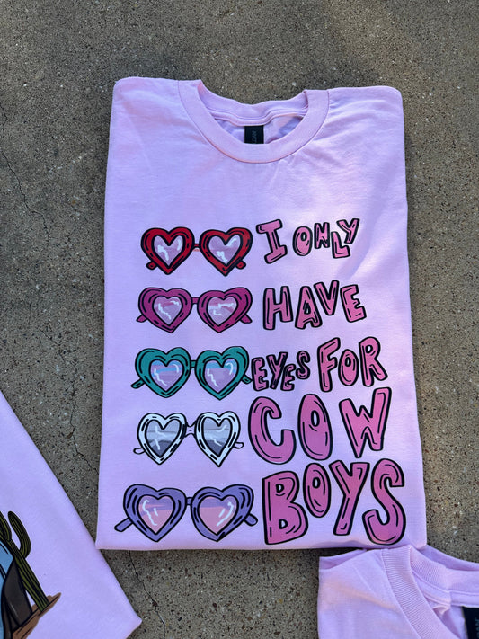 Cowboy Eyes Valentines Graphic