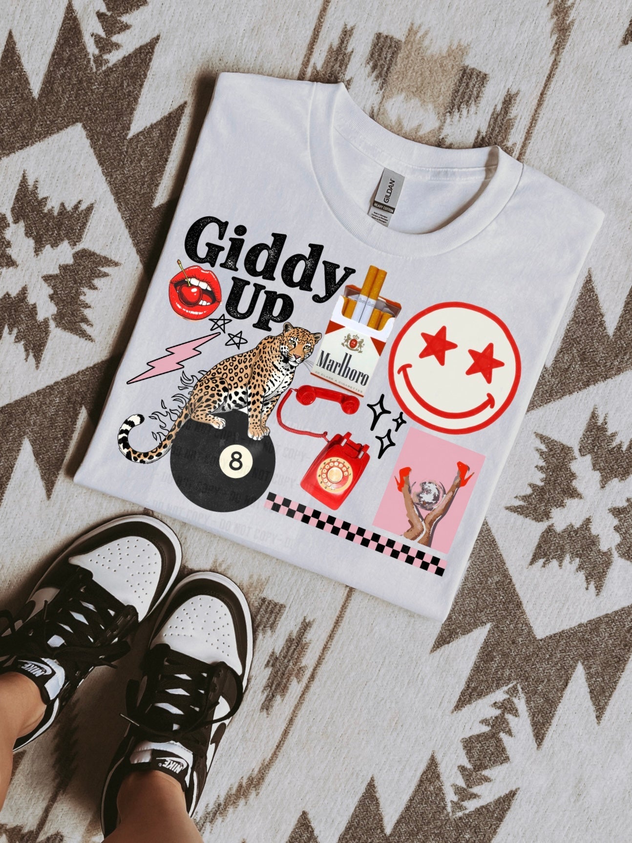 Giddy Up Collage TEE, CREWNECK or QUARTER ZIP