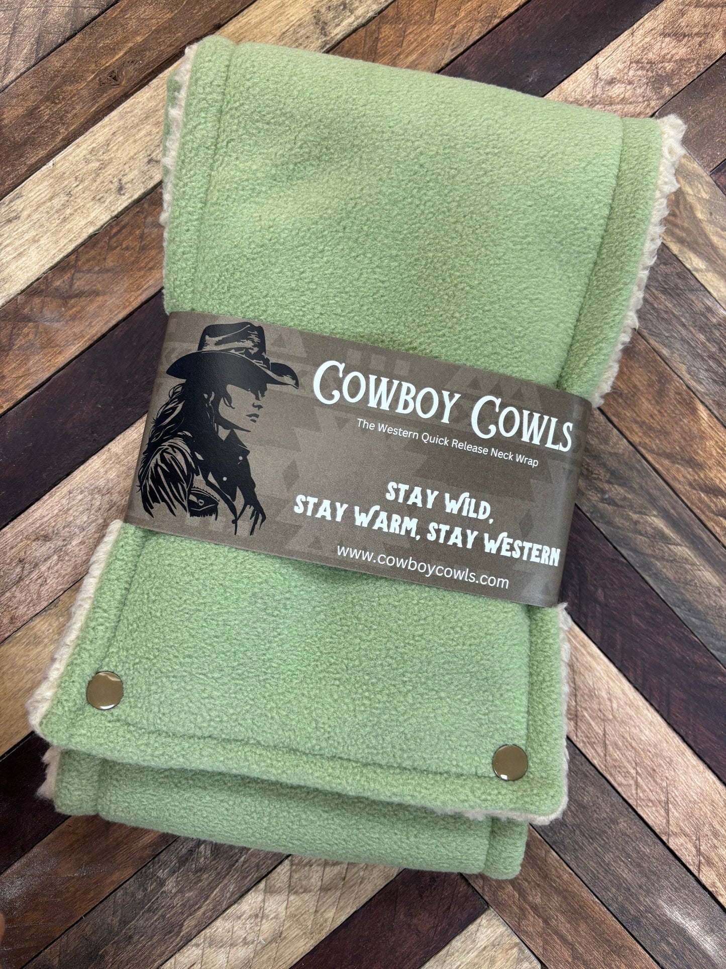 Mint green Cowboy Cowl