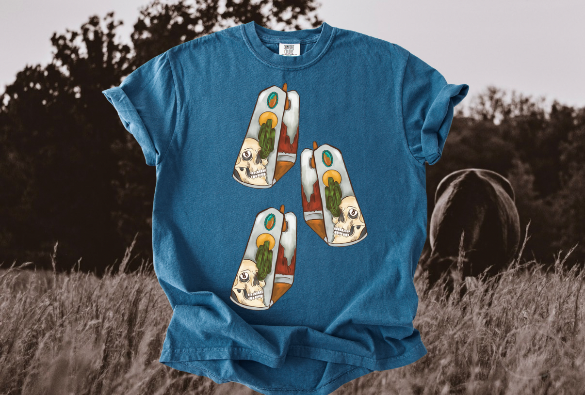 Outlaw stirrups tee