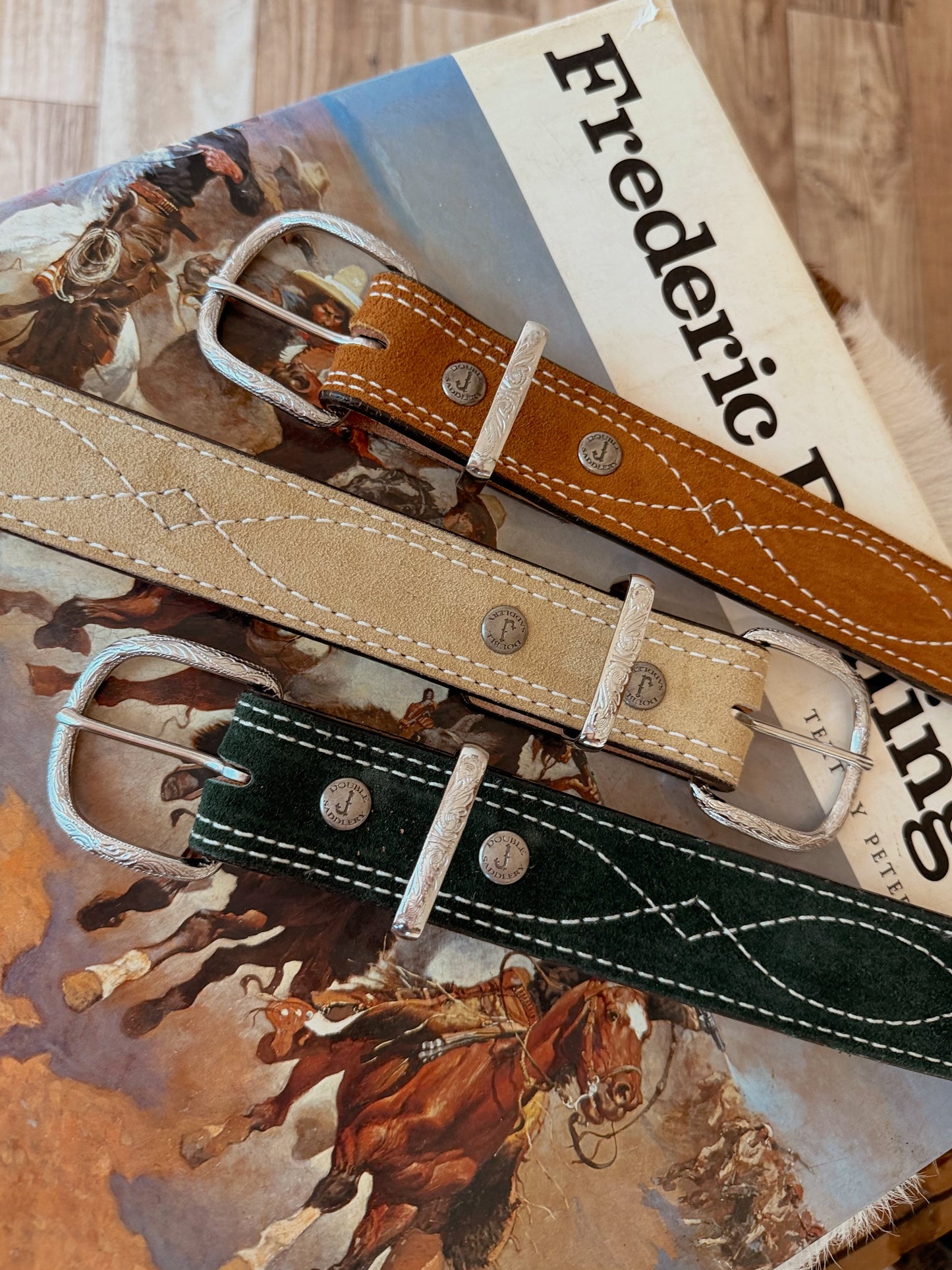 The Gunslinger Belt in Forest Green