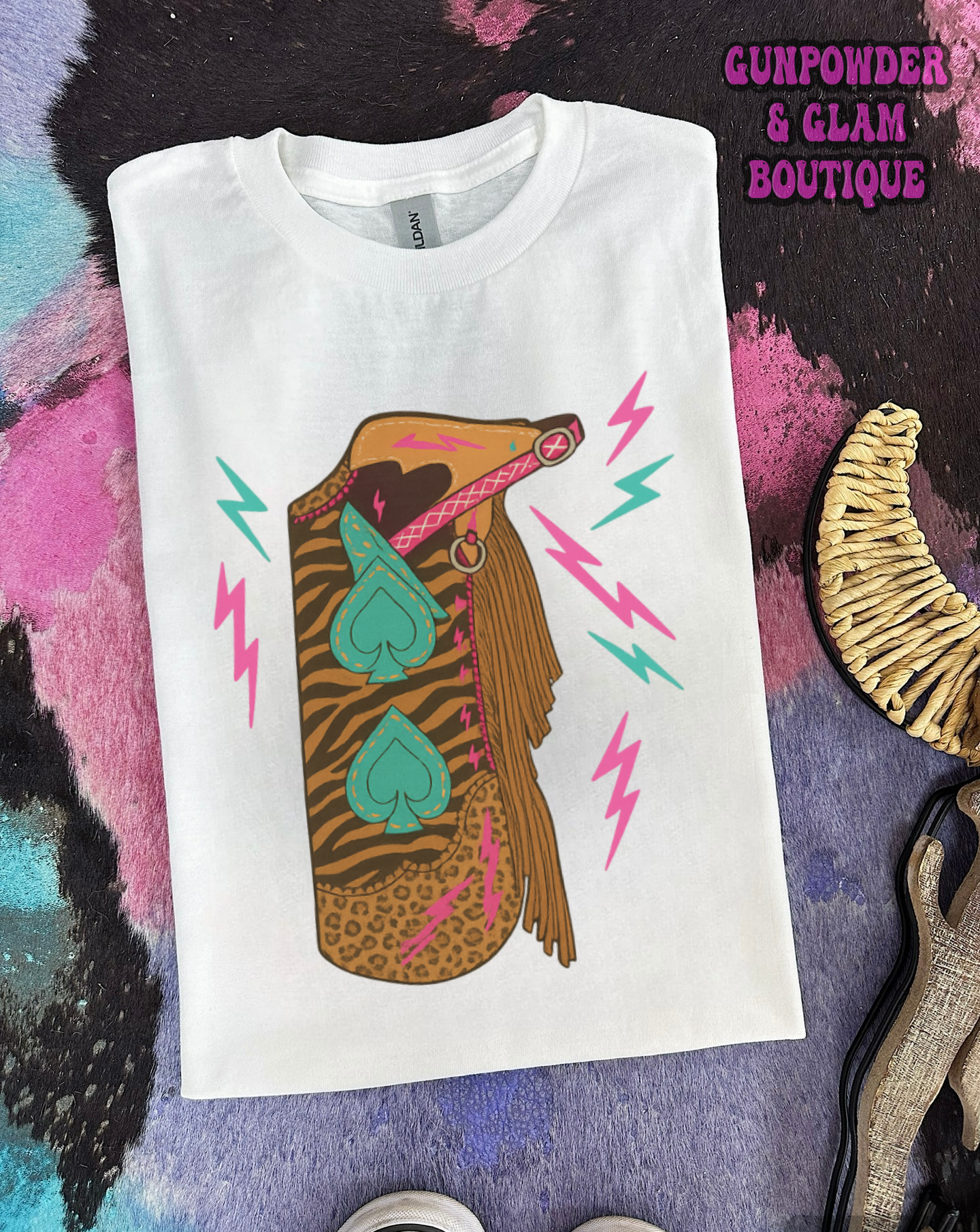 Funky Chaps Tee or Crewneck