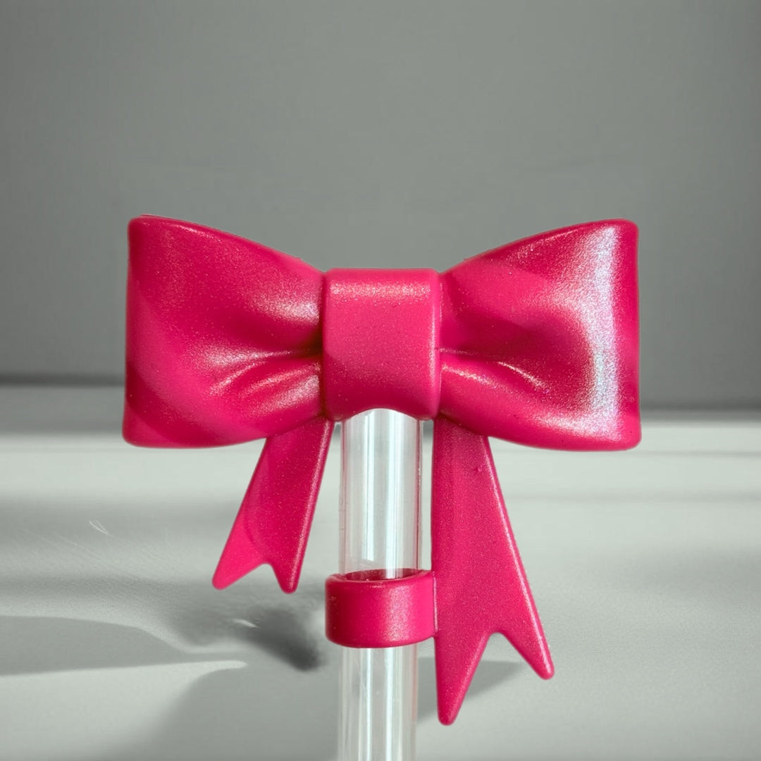 Be Mine 3D Bow Straw Topper