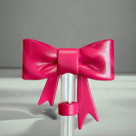 Be Mine 3D Bow Straw Topper
