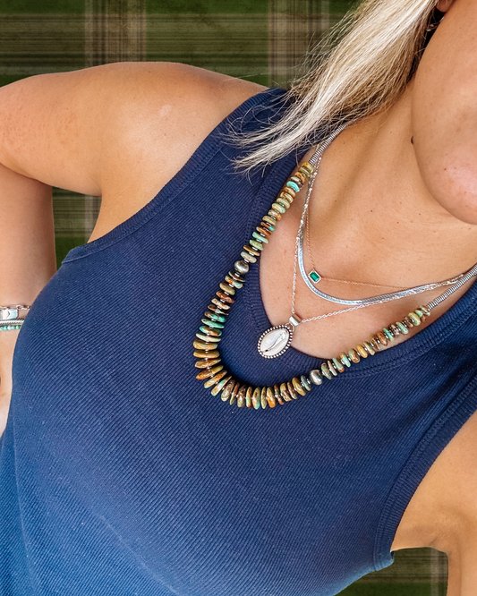 I Can Still Make Cheyenne 22" Green Turquoise Necklace