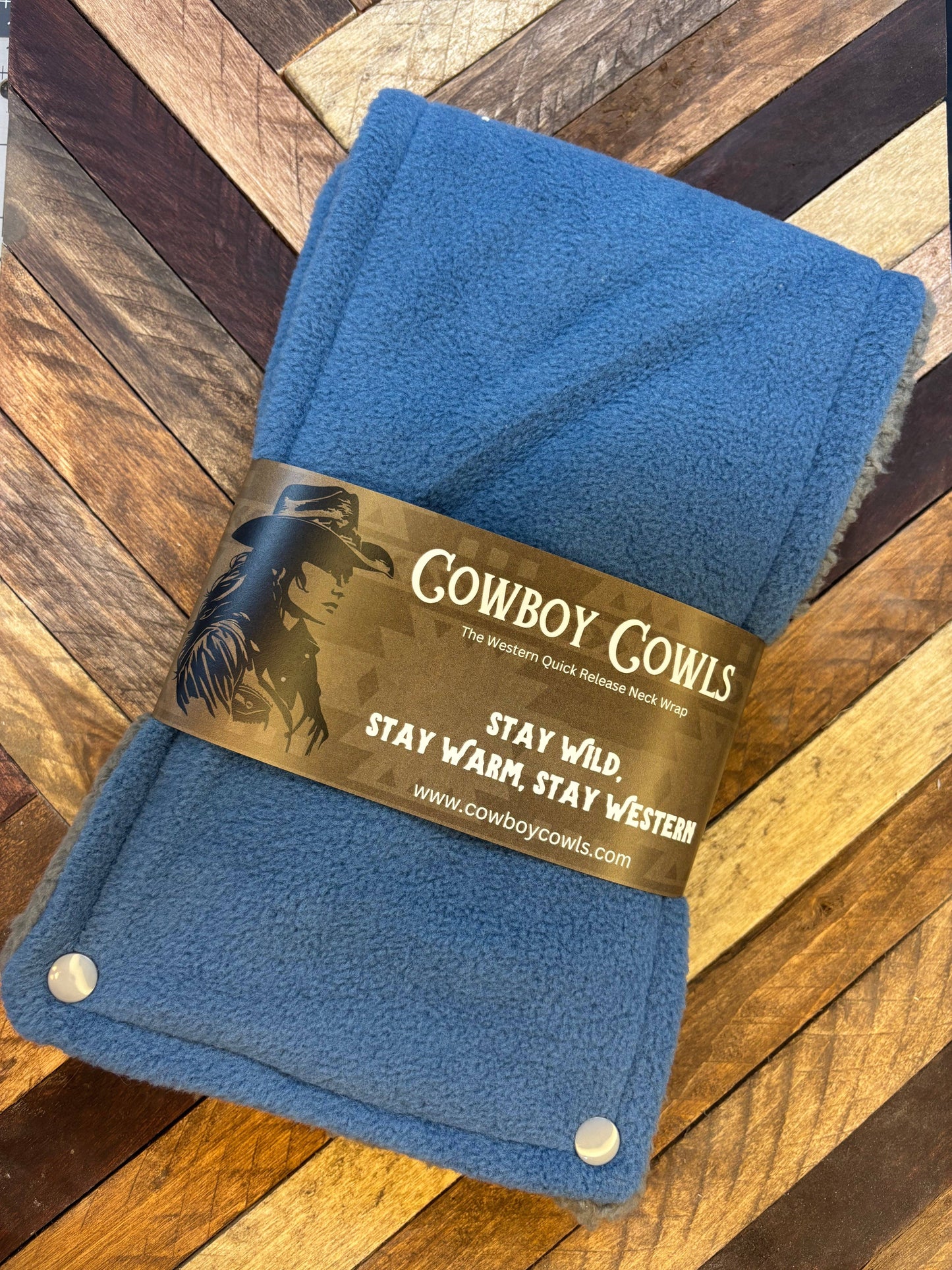 Storm blue Cowboy Cowl