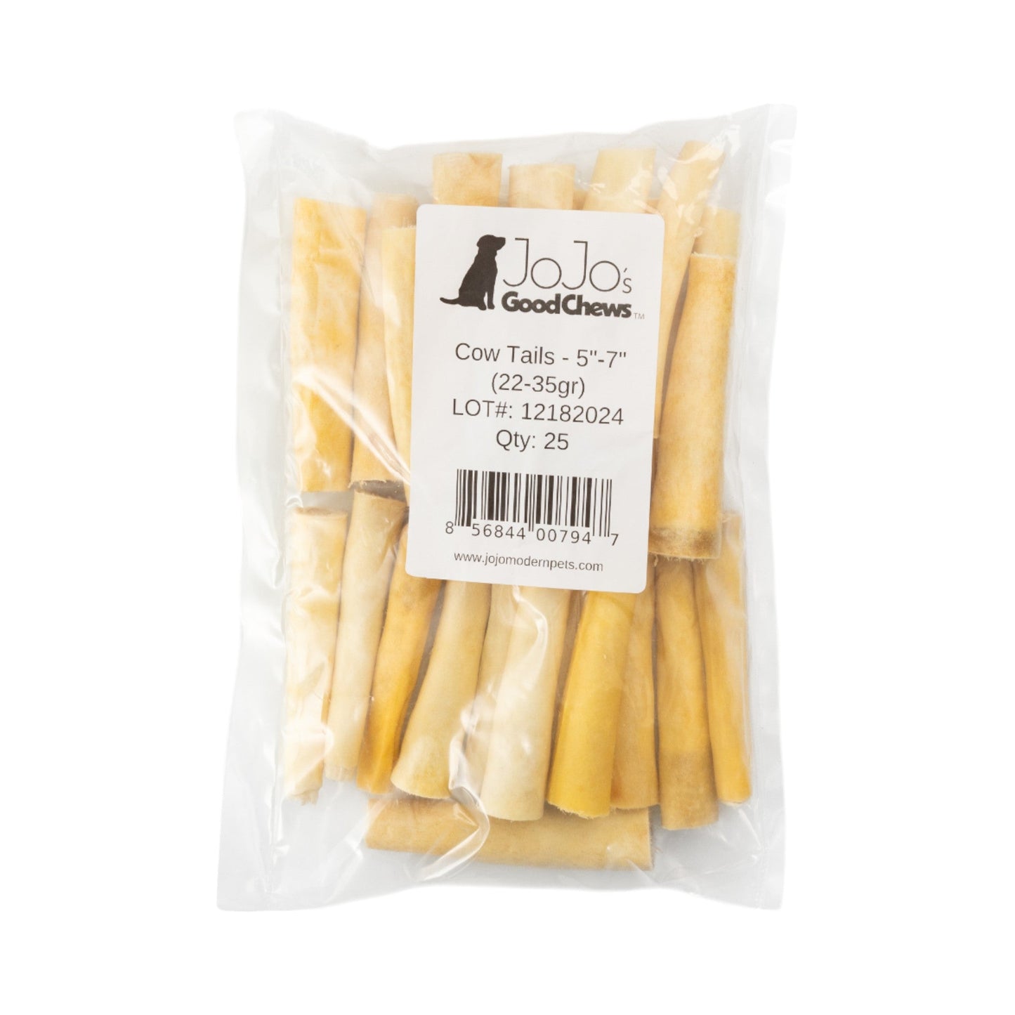 All-Natural Cow Tail Dog Treats – Premium Chews for Healthy Teeth & Gums – 5 to 7 Inches (25/case)