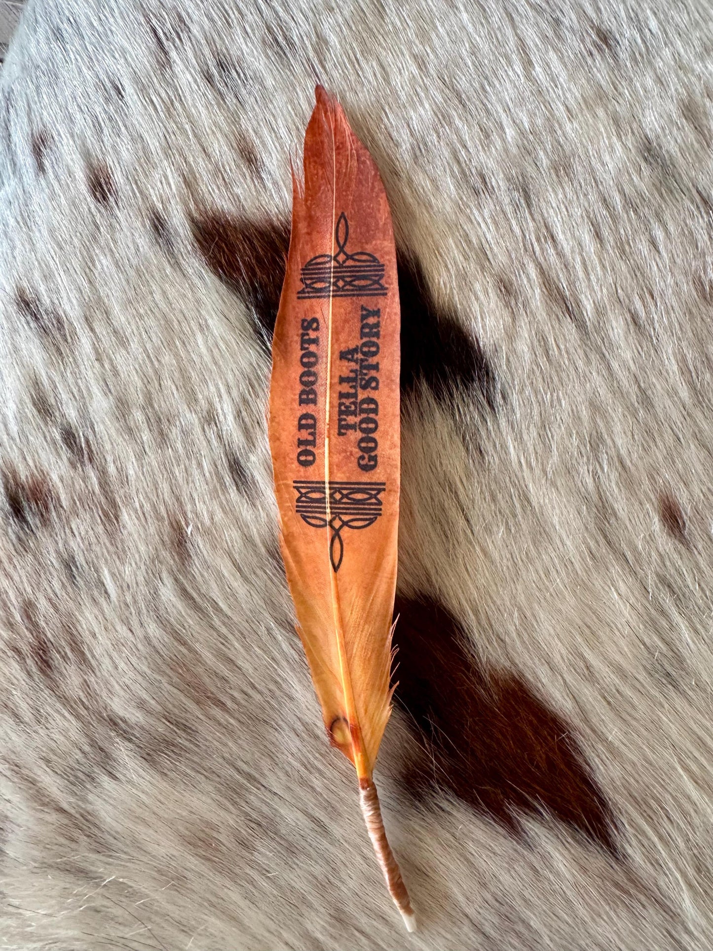 Old Boots Western Hat Feather