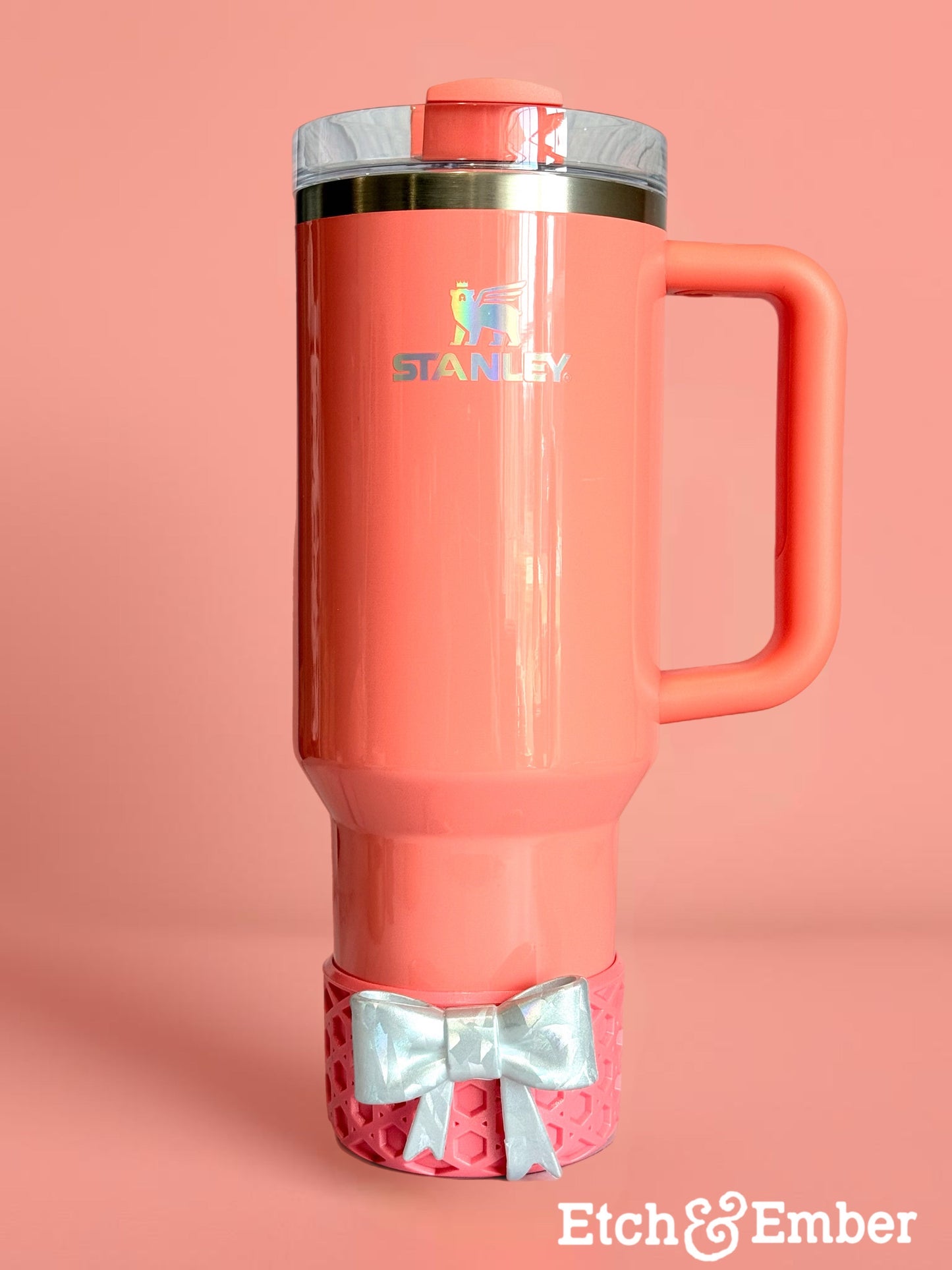 Pucker Peach Coquette WAFFLE Tumbler Boot -fits 20-40oz