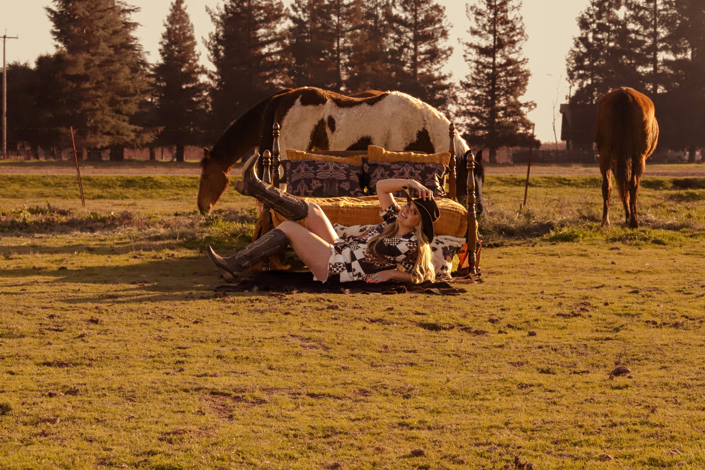 Rodeo Cowboy Silky Pajama Set