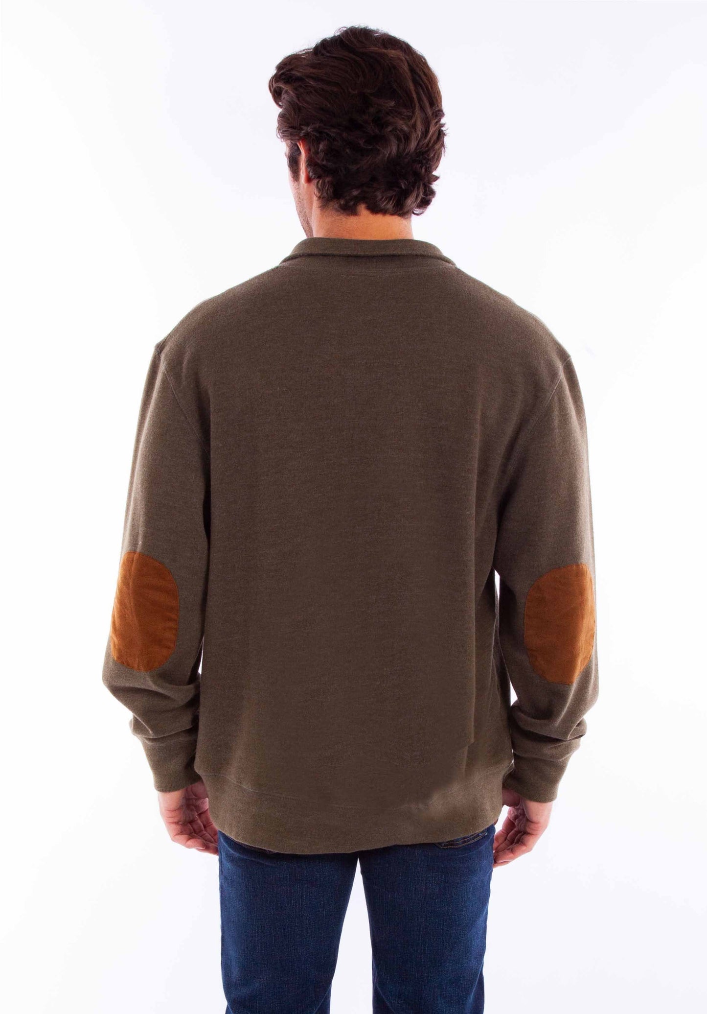 Pullover Quarter Zip/button Sweater - 5278