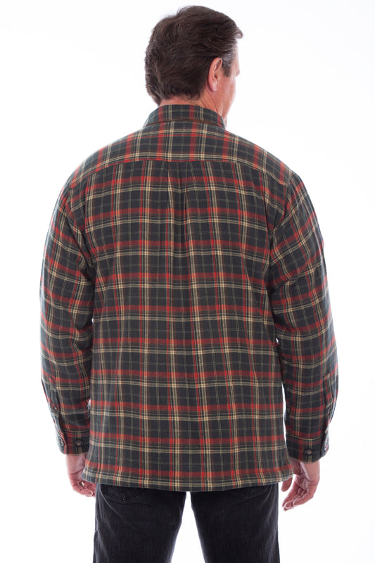 Sherpa Lined Flannel Shirt/jacket - 5291