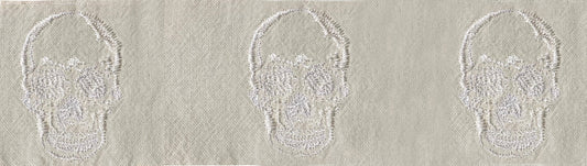 Skull Embroidered Shirt - 5301
