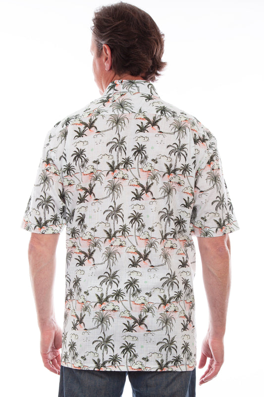 S/s Palm Trees Shirt - 5314