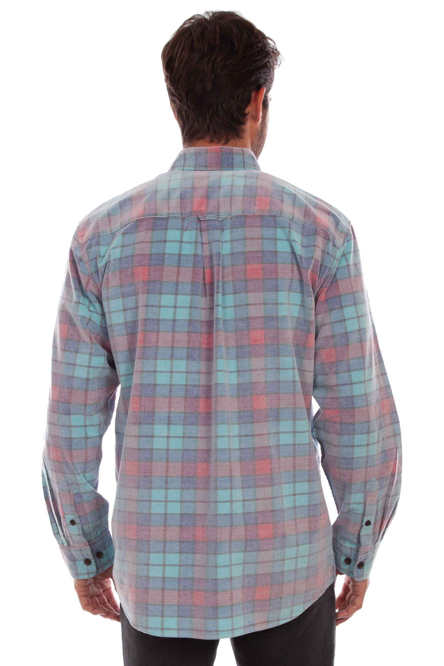 Corduroy Plaid Shirt - 5327